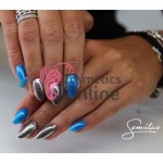 Oja UV Semilac 114 albastru cu sidef Shooting Star 7 ml